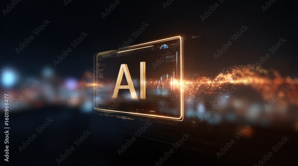 Aufkleber a glowing representation of 