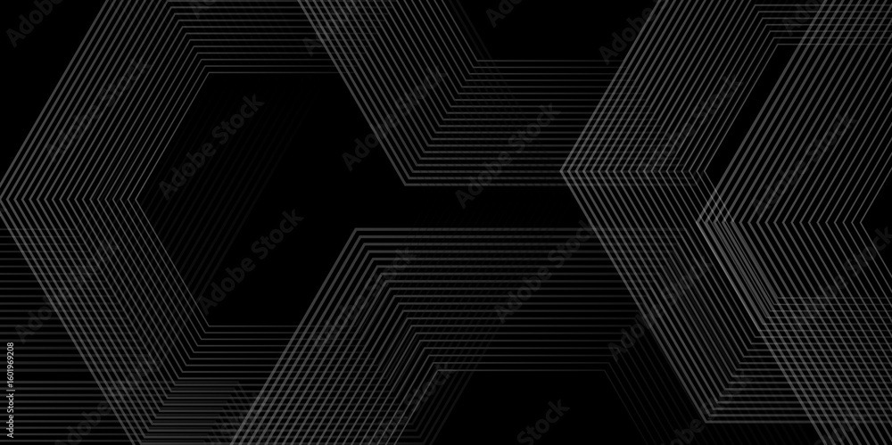 Aufkleber geometric vector illustration design. abstract minimalist triangle cube technology lines. modern pat