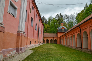 Basilica of the Visitation of the Virgin Mary in Święta Lipka (Holy Lime). Warmian-Masurian Voivodeship, Poland.