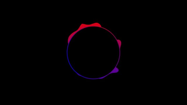 Cinematic Circular Audio Waveform UI with Glitch Neon Controls &ndash; Spotify-Inspired Music Visualizer for EDM, Podcast, Synthwave & Sound Spectrum Dashboard