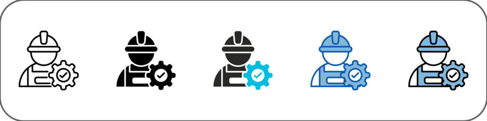 Workforce Icon Pack Multistyle Illustration