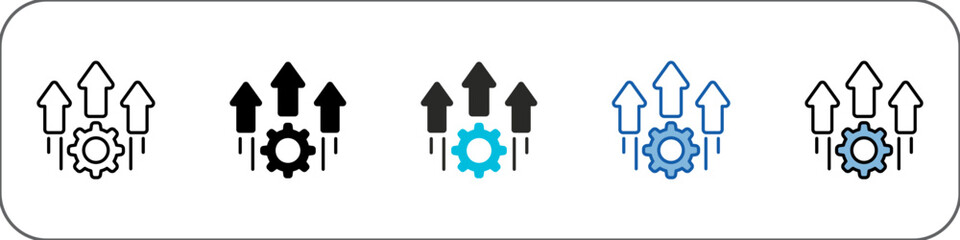 Development Icon Pack Multistyle Illustration