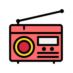 Radio Color Icon. Editable Stroke Icons. Perfect for web, mobile apps, and software.
