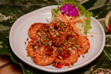 A delicious looking Thai food menu