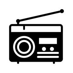 Radio Solid Icon. Editable Stroke Icons. Perfect for web, mobile apps, and software.