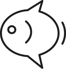 vector illustration of a fish