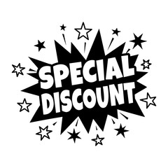 A glyph sticker of today deal typography sticker 

