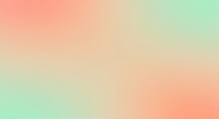 Soft Pastel Gradient Background - Peach and Mint Green Color Blend
