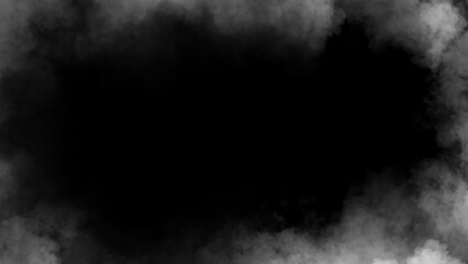 Smoke frame white flame . Border fog mist texture effect for film , text or space