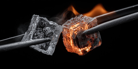 Ice vs ember hold with tongs