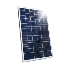 Angled Solar Panel in Bright Sunlight

