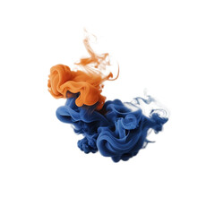 Abstract Ink Plumes in Motion
