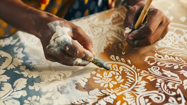 traditional batik art 4K Videos
