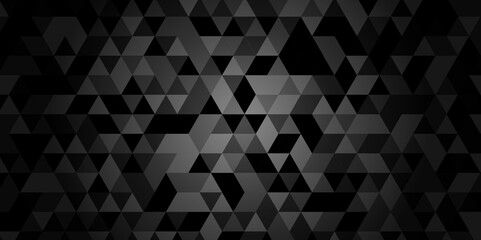 Overlap random vector element modern overlay diamond triangle mosaic paper black and gray low polygon web brochure layer space texture background.	