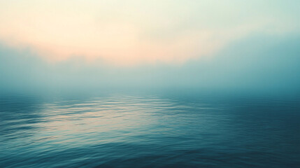 Obraz premium Soft gradient transitioning from coastal fog gray to serene blue mirage tones, evoking calm and coastal atmosphere. Perfect for minimal design, travel branding, or tranquil visual backdrops. 