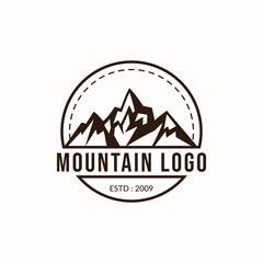 Mountain Adventure Logo design template