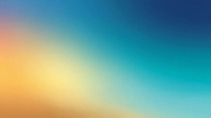 Naklejka premium Smooth gradient background transitioning from soft sky blue to warm sand tones. Minimalist, calming, and natural color blend perfect for design, presentations, and digital projects.