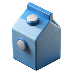 Fototapeta premium Refreshing carton of milk, perfect for breakfast, healthy lifestyle, and product advertising visuals.