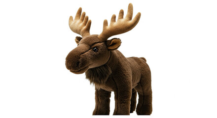 Adorable Brown Plush Moose Toy.