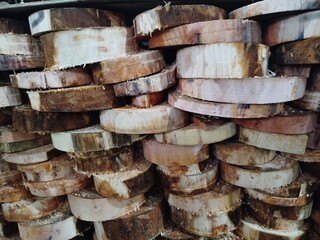Wood waste stacked background albizia falcata sengon albisia