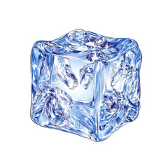 Detailed ice cube graphic