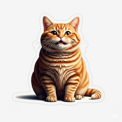 Obraz premium cat sticker