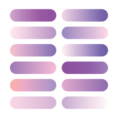 Obraz premium purple gradients, a green swatches collection, a vector set of purple gradients, and a set of purple gradients and gradients.