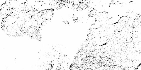 Distress urban overlay spotted concrete grain surface grainy noise rust wall grunge black splatter and white background. damaged chalk crack rough ink wall texture.	