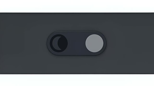 Close-up view of a sleek toggle switch on a modern device, showcasing its design and functionality