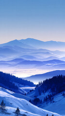 Elegant gradient background blending Winter Sky and Porcelain Blue hues. Smooth vertical transition creates a soft, calming atmosphere. Ideal for design, branding, or seasonal digital projects.

