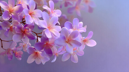 A gentle gradient background blending lemon chiffon and orchid hues, evoking a sense of elegance and softness. Ideal for beauty, wellness, or creative design themes with a delicate atmosphere.
