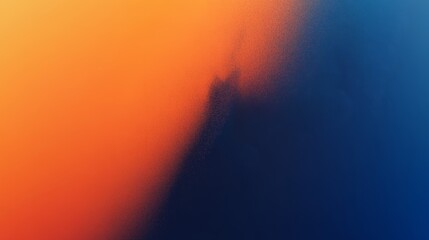 Gradient of warm and cool tones blending into each other at sunset in a vibrant sky