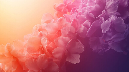 Fototapeta premium A gentle gradient background blending lemon chiffon and orchid hues, evoking a sense of elegance and softness. Ideal for beauty, wellness, or creative design themes with a delicate atmosphere. 