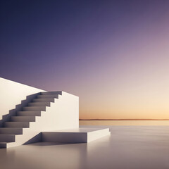 Minimalist Dawn Ascent