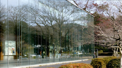 Detailed Shot of Reflective Green Windows on Corporate Tower