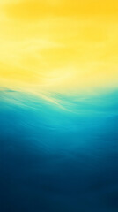 Obraz premium Smooth gradient background transitioning from lemon yellow to arctic blue, creating a fresh and uplifting visual. Ideal for modern design, minimal layouts, and clean aesthetic concepts. 