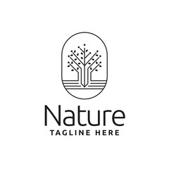 Creative nature plant logo design