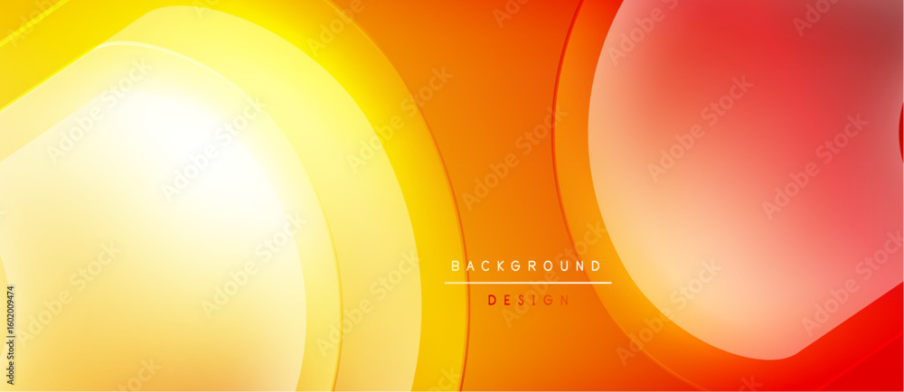 Poster abstract vibrant design. smooth gradients, warm colors create dynamic visual effect. modern backgrou