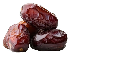 Pile of dates fruit still life on transparent png background