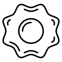 Fried Egg line icon