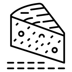Cheese line icon