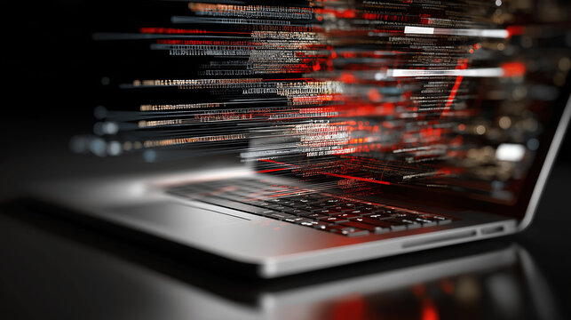 Malware prevention antivirus device. Visual representation of antivirus firewall blocking malicious activity. - Powered by Adobe