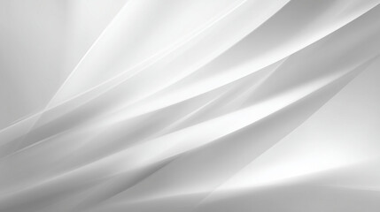 Soft White Fabric Waves Abstract Background
