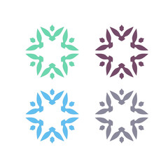 Natural Ayurveda Massage Spa Resort Logo Sign Symbol
