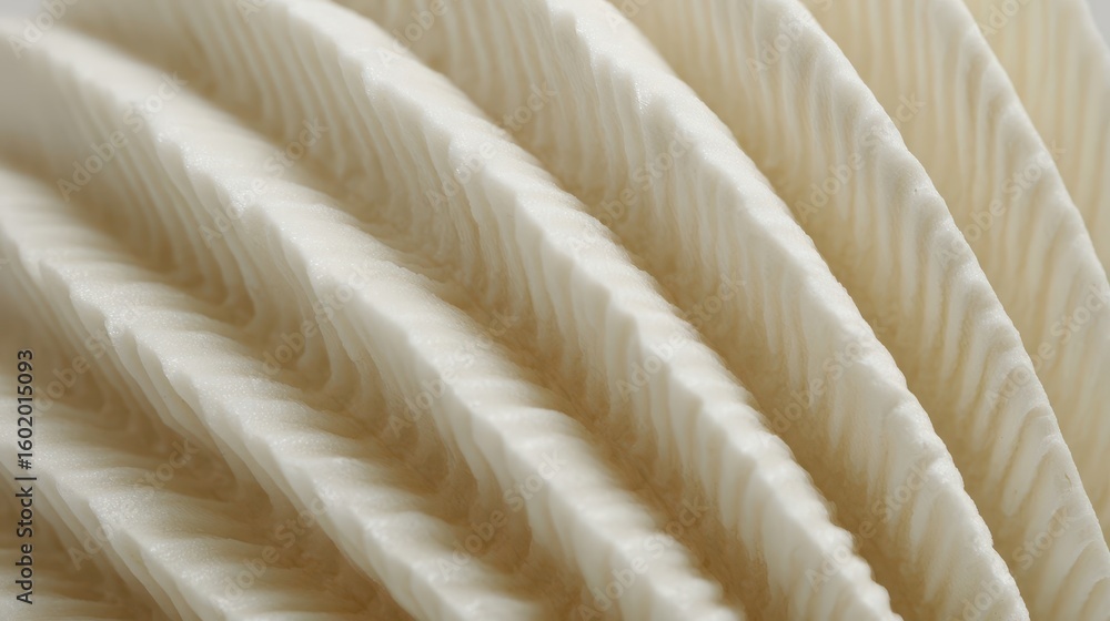 Poster close-up view of intricate folds in a seashell.