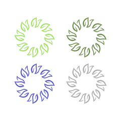 Natural Bio Eco Product Sign Symbol Logo Vector