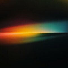 Vibrant color spectrum at twilight over calm waters creating a serene atmosphere