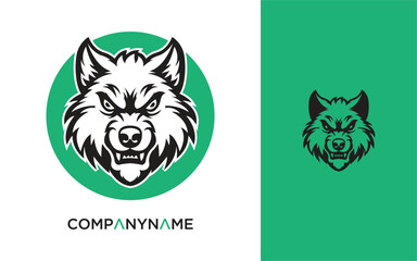 wolf mascot logo