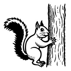 Obraz premium squirrel with nut