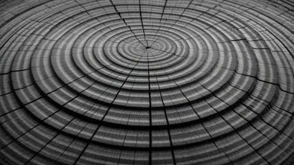 Fototapeta premium Monochrome Tree Rings Texture